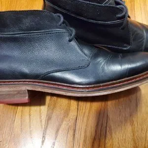 Cole Haan Air Colton Black Leather Suede Collar Chukka Mens Boots C11766 Cole Haan | Shoes | Cole Haan Air Colton Black Leather Suede  main image 2